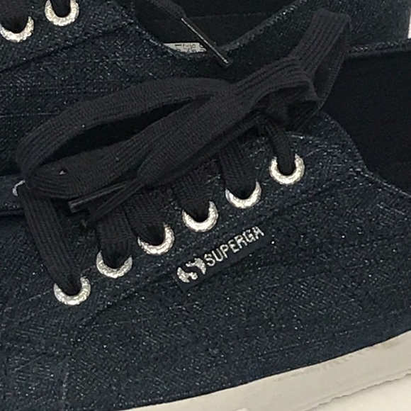 SUPERGA 2750 Denim Shiny Sneakers - Picture 3 of 12